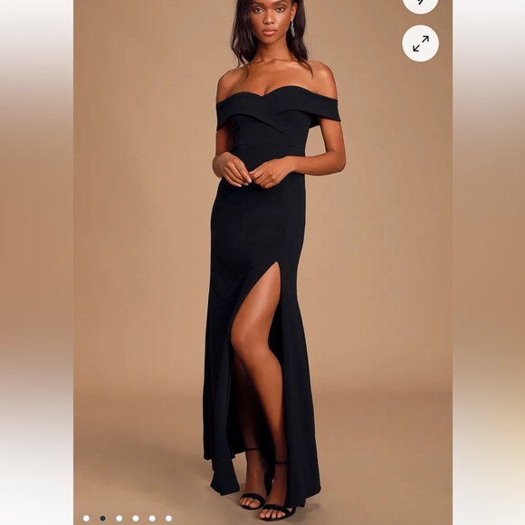 Lulus Song of Love Off the Shoulder Maxi Dress - Picture 1 of 8